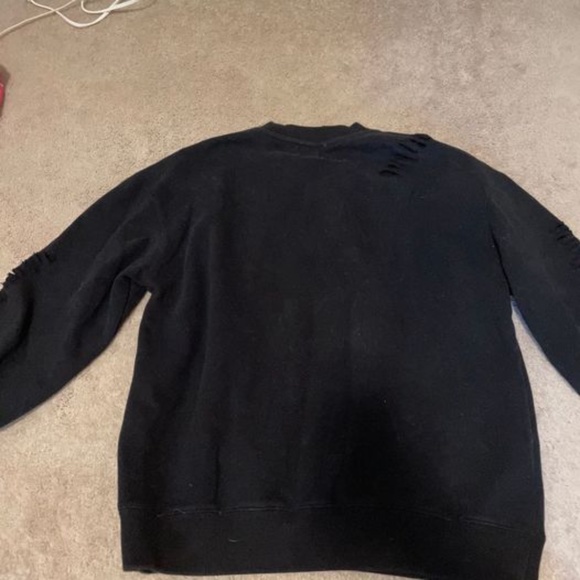 Oak+Fort Men black Sweat shirt - Picture 4 of 5